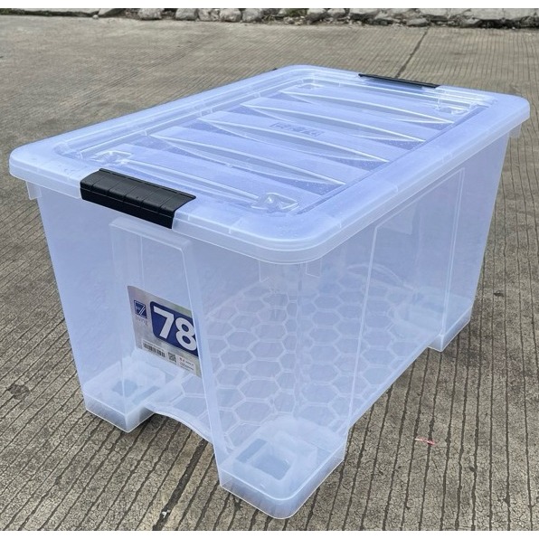 Jual Storage Box Transparan 78 Liter Container Penyimpanan Box Besar ...