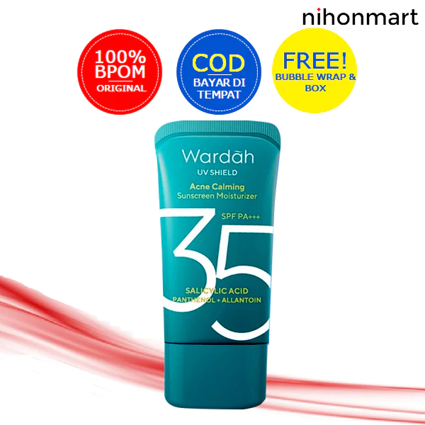 Wardah UV Shield Acne Calming Sunscreen Moisturizer (SPF 35) 35ml
