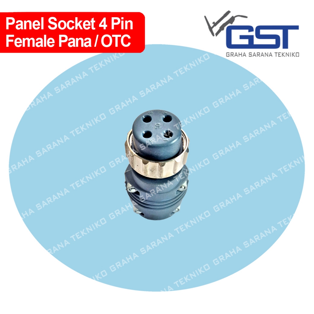 Jual 4pin Socket Female Plug MIG Wire Feeder Mesin Las Konektor Kabel ...