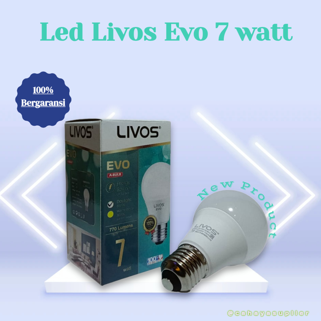 Jual LAMPU LED LIVOS EVO A BULB 7 WATT TERBARU BERKUALITAS | Shopee ...