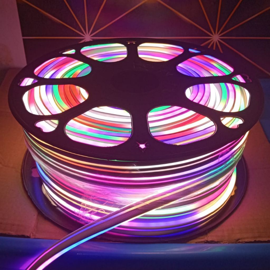 Jual Neon Flex RGB RUNNING 220V 50M Outdoor / LED Strip Neon Flexible ...