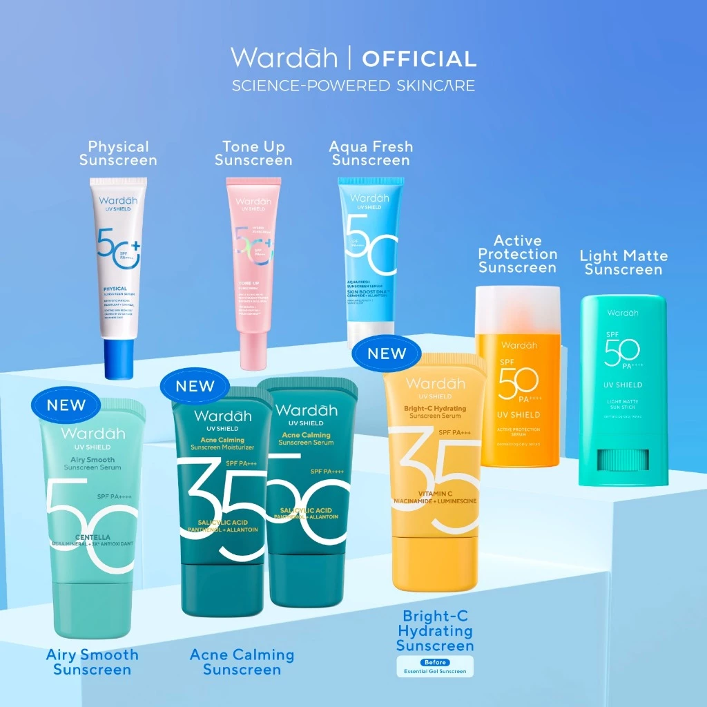 Wardah UV Shield Sunscreen Series SPF 35 dan SPF 50 untuk Perlindungan Kulit