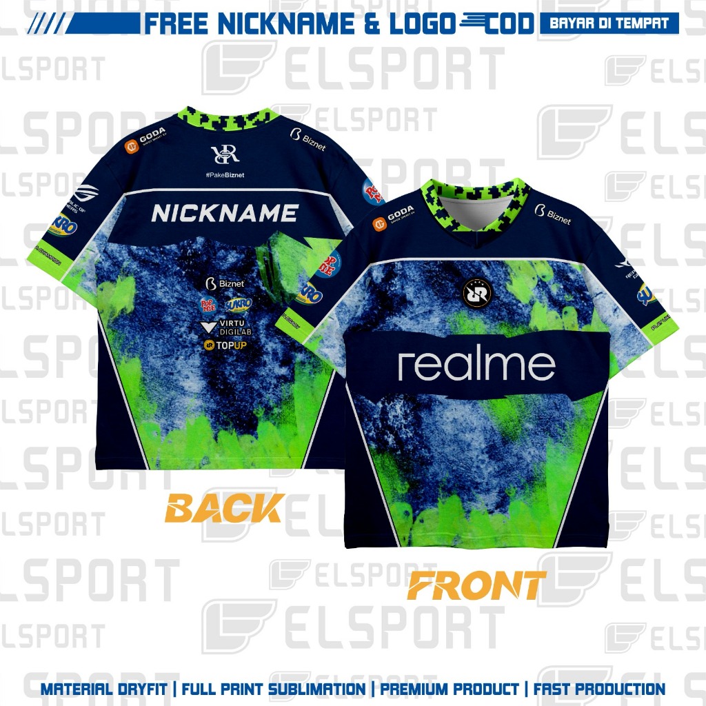 Jual Jersey Rrq Away Terbaru 2025 Full Printing Gratis Pasang Nama ...