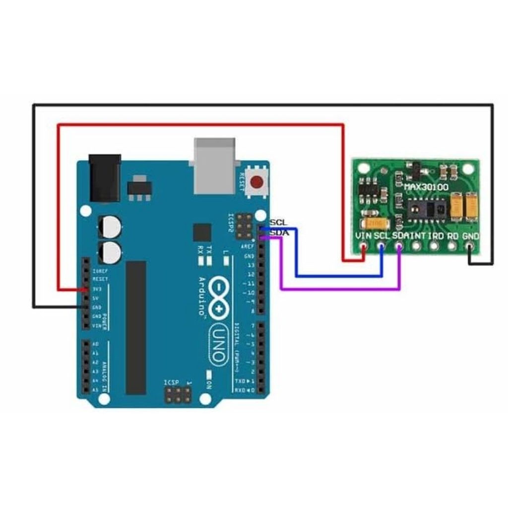 Jual Sensor MAX30102 Detak Jantung & SpO2 Modul Oksigen Darah Heart ...