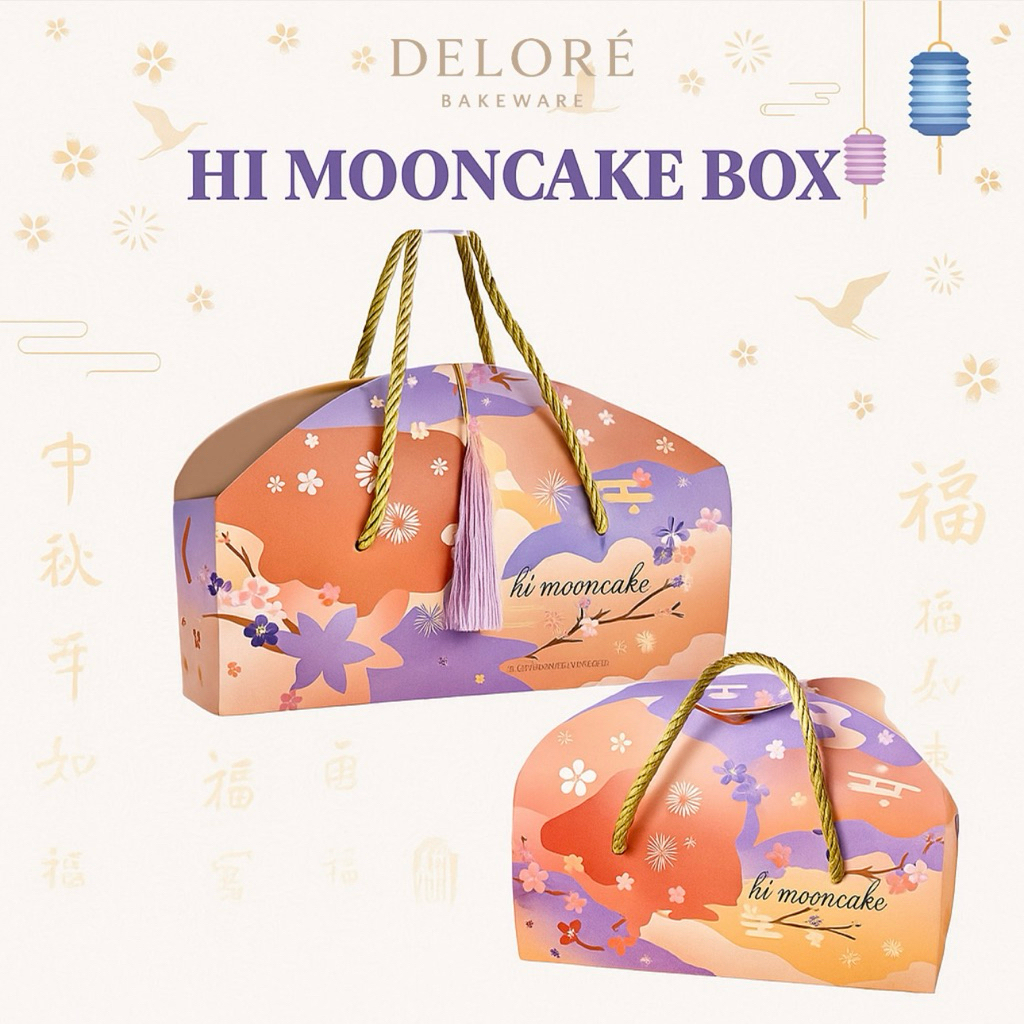 Jual DELORÉ Box Mooncake Jinjing Tasel / Mika Box Mooncake Case Mid ...