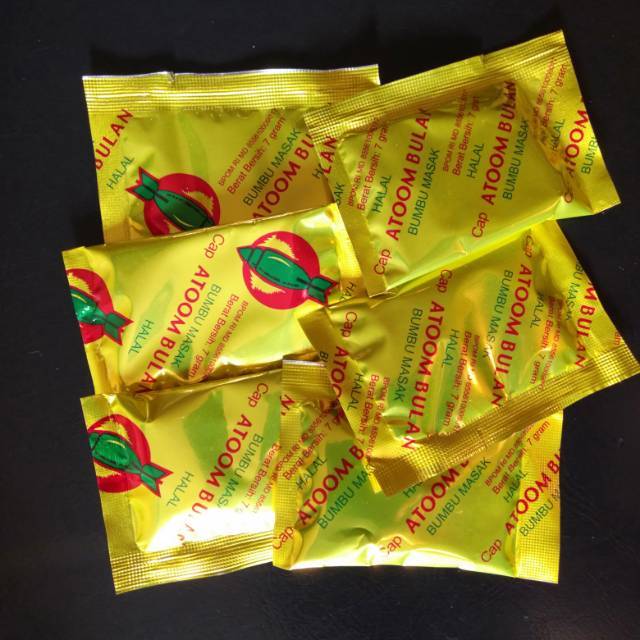 Jual Bumbu Penyedap Rasa cap Atom Bulan 1 PCS | Shopee Indonesia