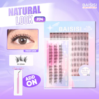 [TANPA LEM] BAISISI Bulu Mata Palsu Z04 Bulumata Super Natural Eyelash Extension