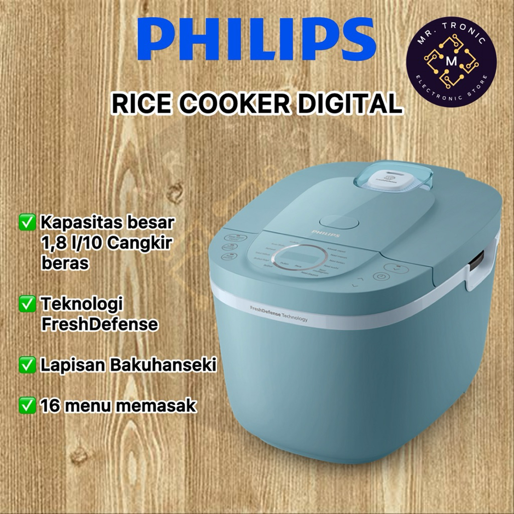 Jual Philips Digital Rice Cooker Magicom 1.8 L - 3000 Digital Series ...
