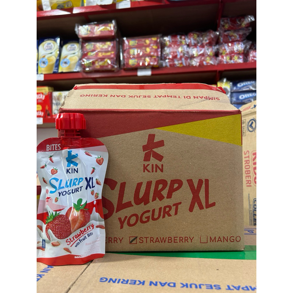 Jual KIN Yoghurt Pouch 80gr isi 24 pcs | Shopee Indonesia