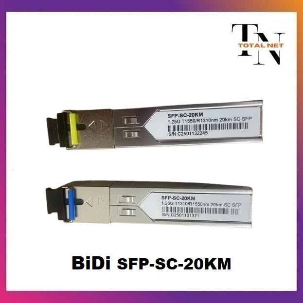 Jual BIDI SFP-SC-20KM SFP 1G BIDI SFP SC 20KM Singlemode SC Mikrobits ...