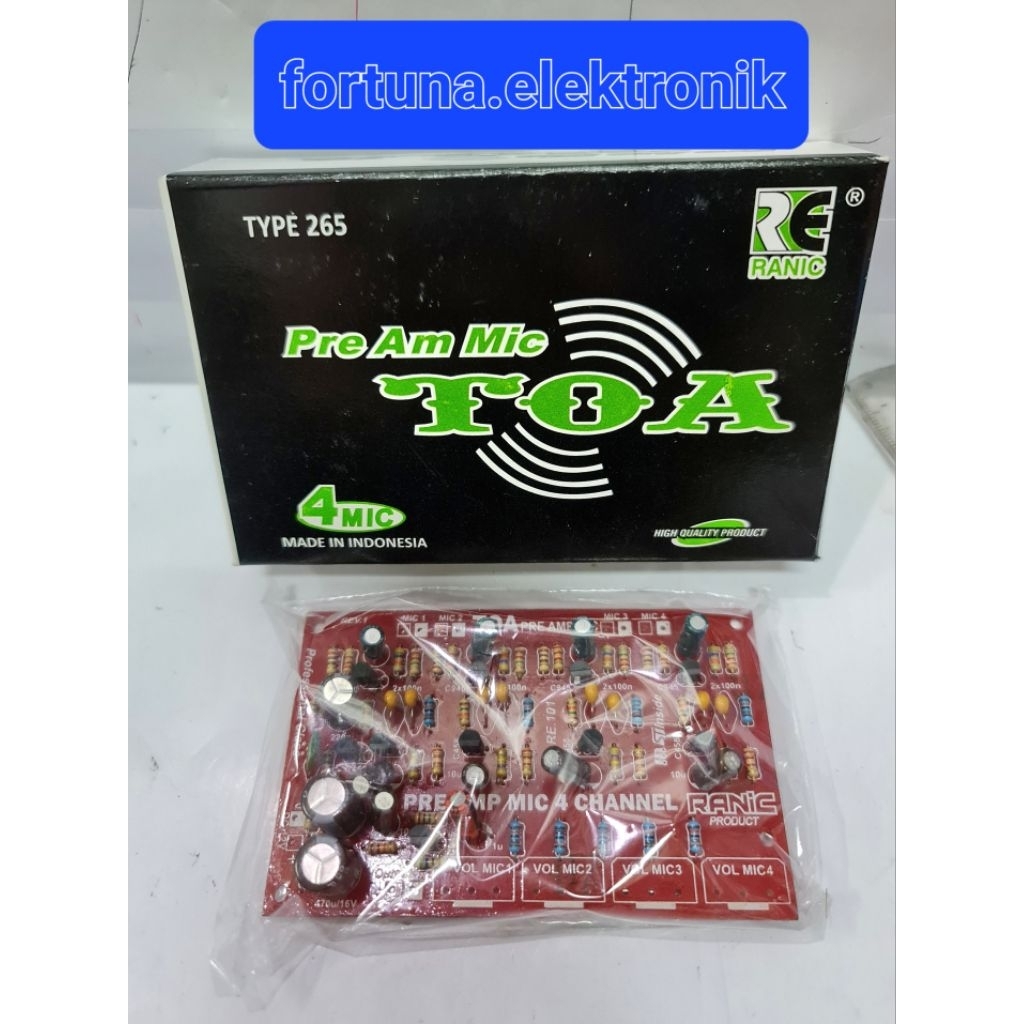 Jual RANIC KIT PRE AM MIC TOA 4CHANEL MODEL TOA TYPE (265) | Shopee ...