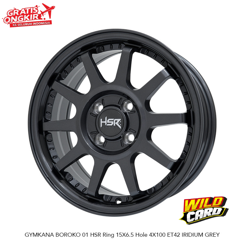 Jual Velg Racing Mobil Esteem Soluna Brio HSR GYMKANA BOROKO R15 ...