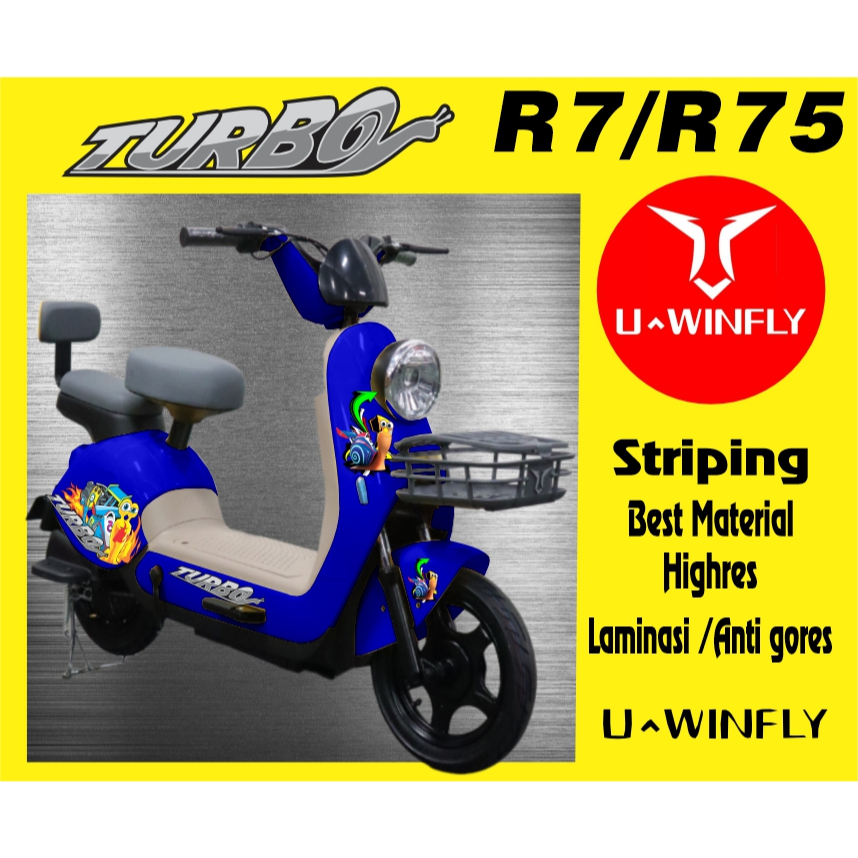 Jual Uwinfly seri R7 / R7s decal sticker ( BUKAN SEPEDA LISTRIK) untuk ...