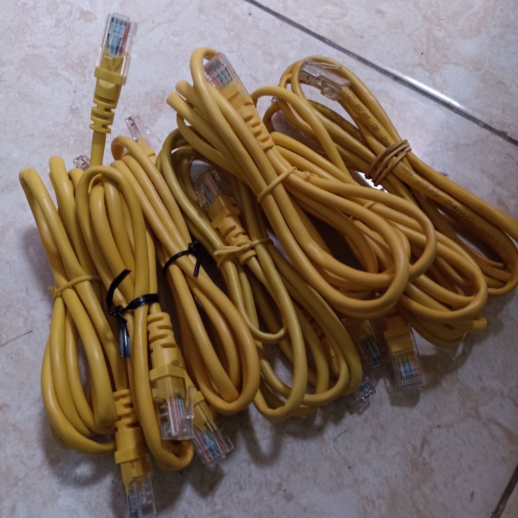 Jual Kabel lan kuning copotan ONT dan router | Shopee Indonesia