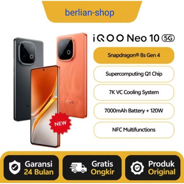 vivo IQOO Neo 10 5G 8/256 & 12/256 GB garansi resmi