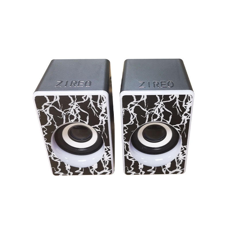 ZIREO 2.0 Multimedia Digital Speaker Mini USB-Powered Desktop PC Gaming Computer Speakers