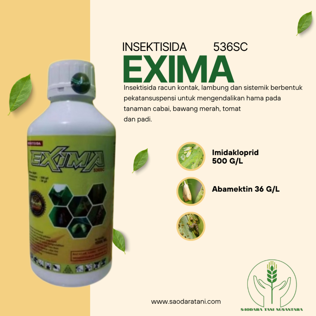 Jual INSEKTISIDA EXIMA 536SC | 1Liter | Promo Beli 3 Gratis 1 ...