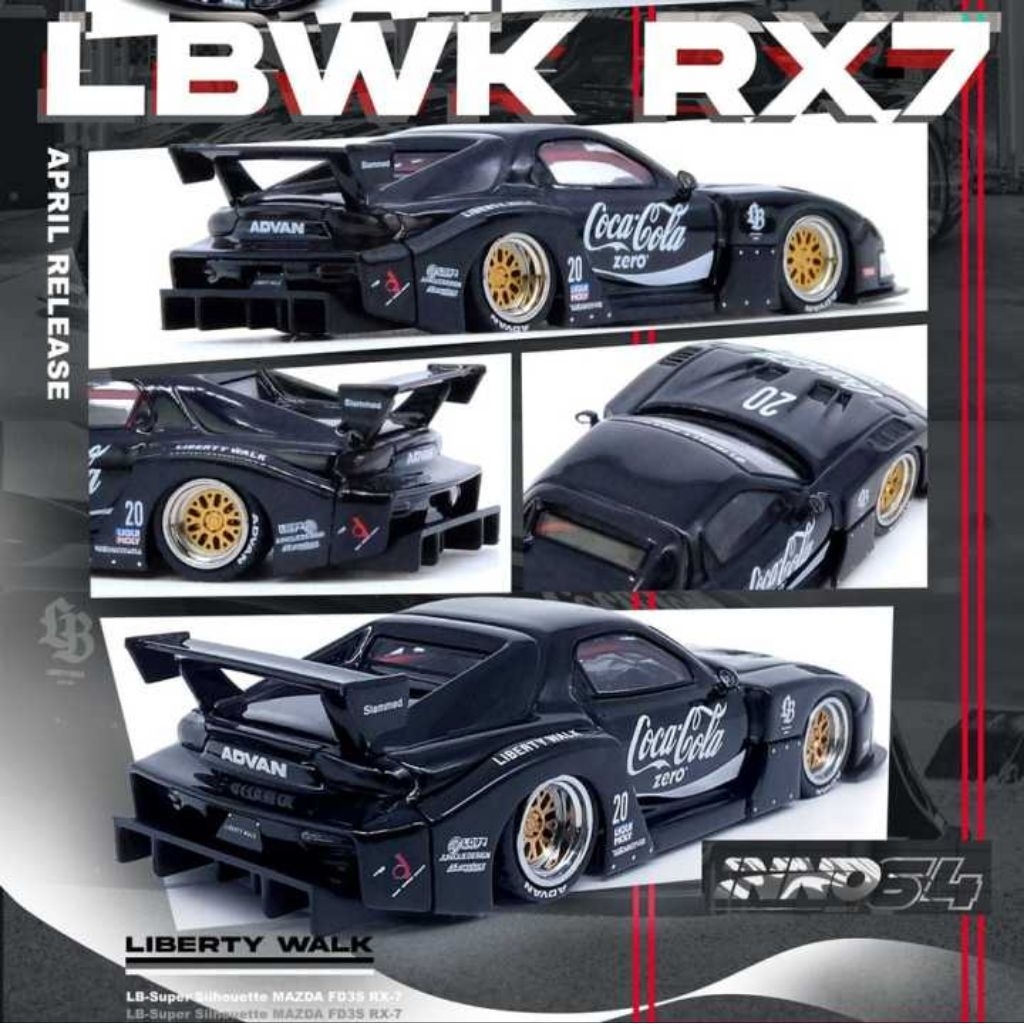 Jual IN64-LBWK-RX7-01 - MAZDA RX7 (FD3S) LB-SUPER SILHOUETTE - Black ...