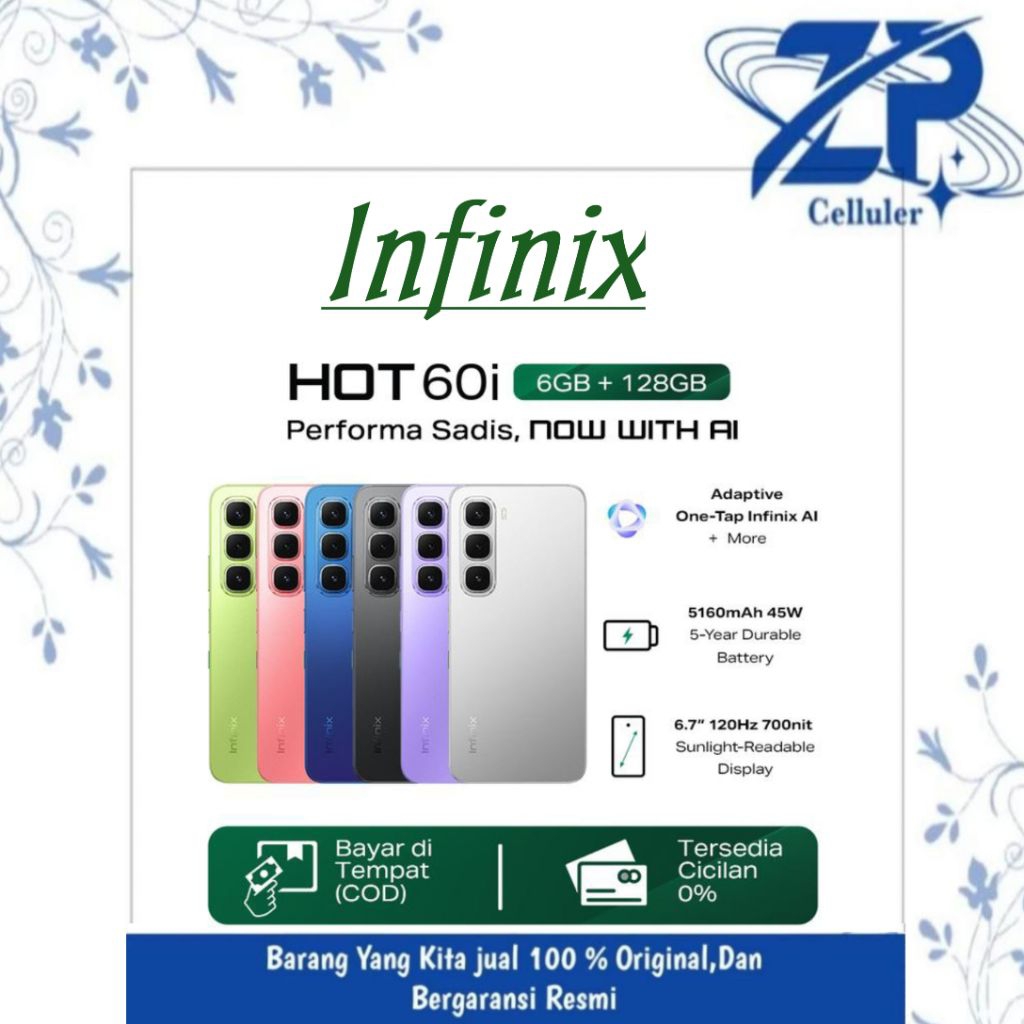 Jual infinix hot 60i Ram 8/Rom 256gb garansi resmi infinix | Shopee ...