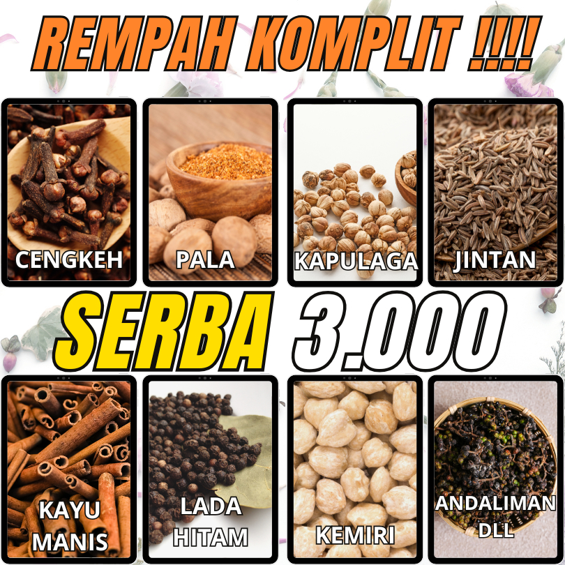 Jual REMPATERA - REMPAH KOMPLIT NUSANTARA - HEMAT 3000an - Merica ...
