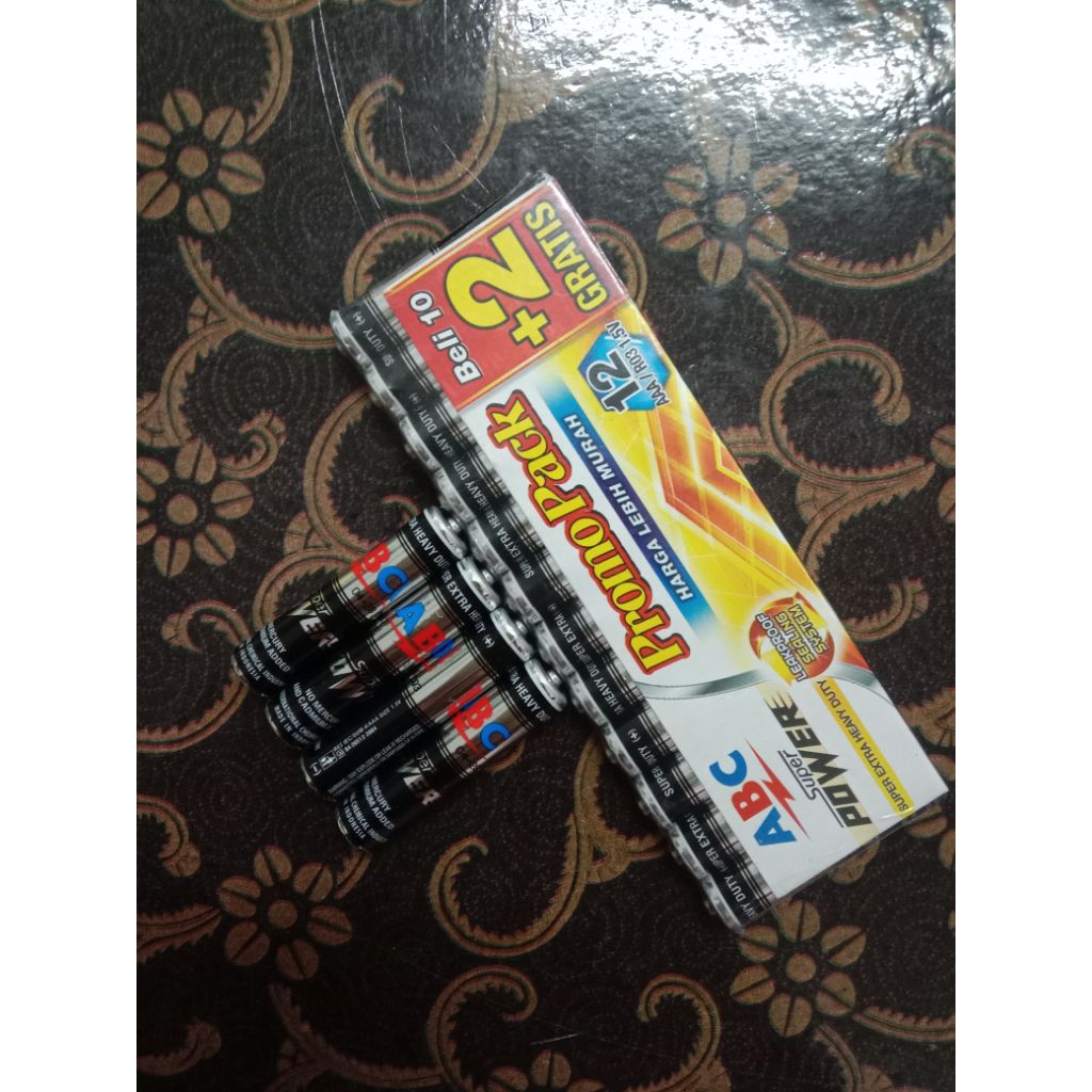 Jual Baterai ABC super power AAA/R03 1.5V(1 PCS) | Shopee Indonesia