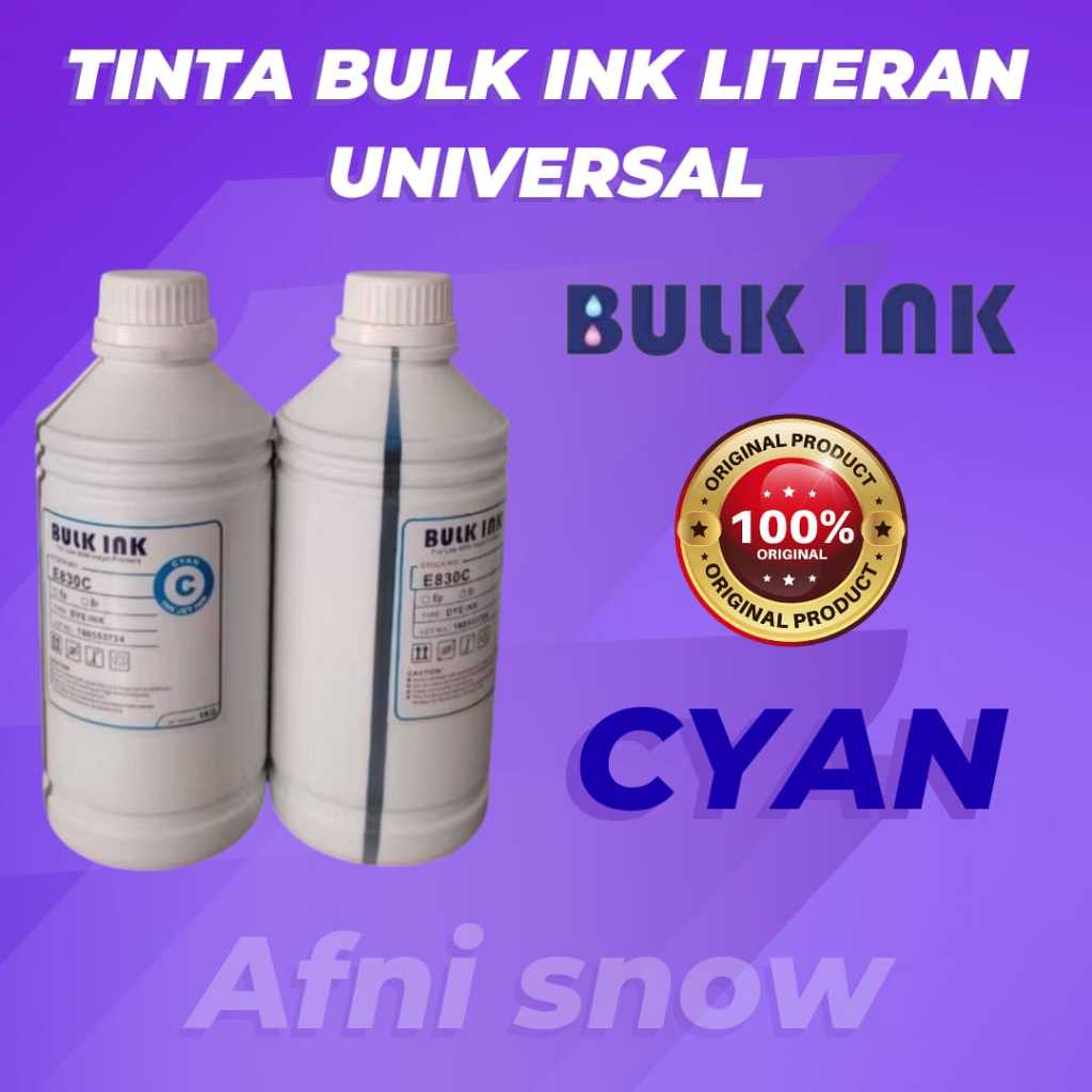 Jual Tinta Bulk Ink 1 Liter Universal Canon Hp Epson BULK INK ORIGINAL ...