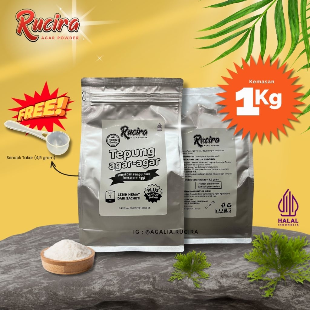Jual TEPUNG AGAR AGAR MURNI / AGAR POWDER / AGAR BUBUK TANPA CAMPURAN