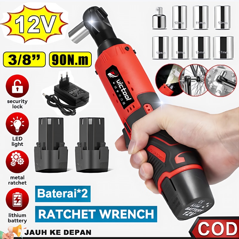 Jual Convenyy Kunci rachet listrik set 12V 3/8