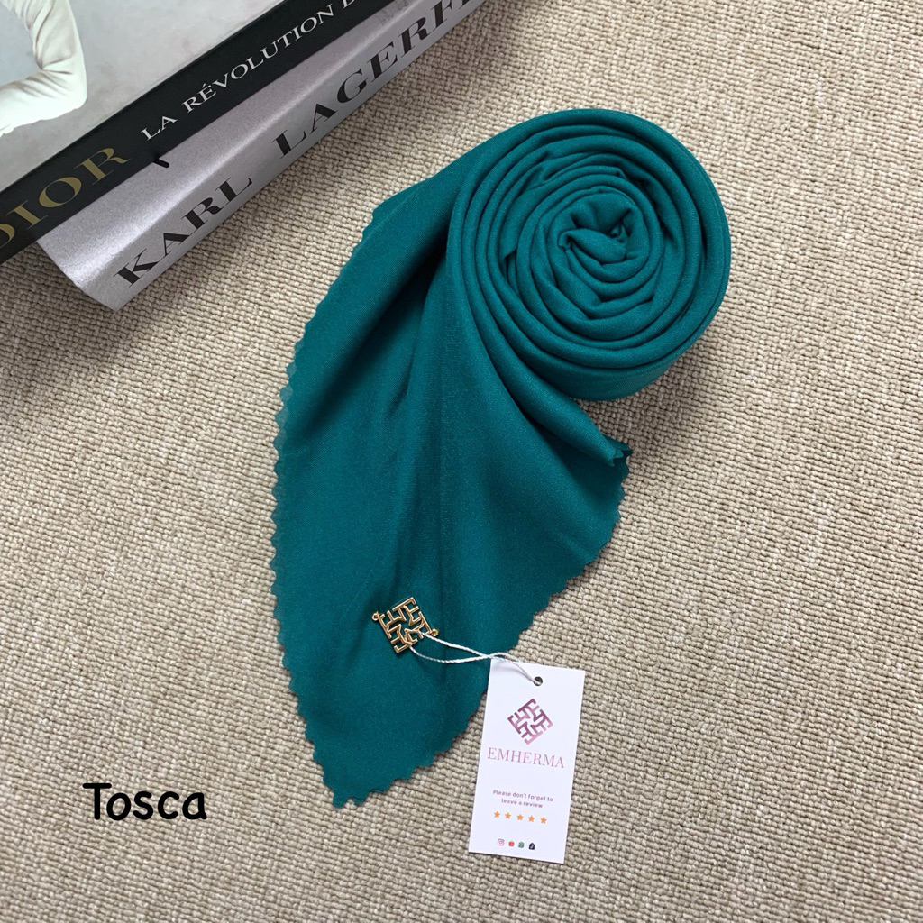 Emhermahijab HARA Voal Premium Square Plain (Basic Kerudung Voal Premium Segi Empat Lasercut