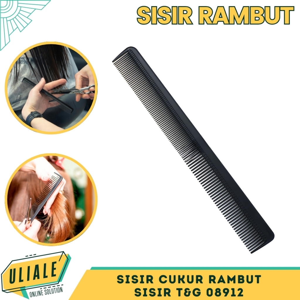 Jual Sisir Parting Sisir Cukur Rambut Rata Panjang Barber Sisir Rambut ...