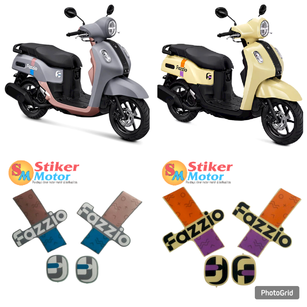 Jual sticker striping body motor yamaha fazzio 2025 fullset standart ...