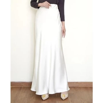 Rok Satin Silk Premium Satin Silk Skirt Rok Wanita Korean Skirt