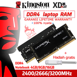 Kingston HyperX SODIMM Laptop RAM DDR4 2400 2666 3200MHZ 4GB/8GB/16GB  memory for notebook