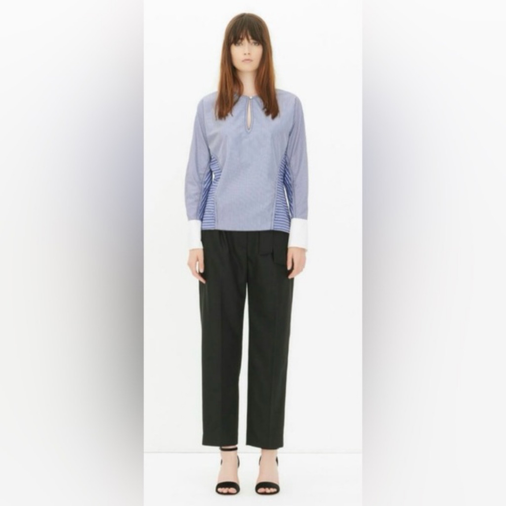 Studio Anneloes Olly pinstripe blouse | Wit | Steegenga Mode