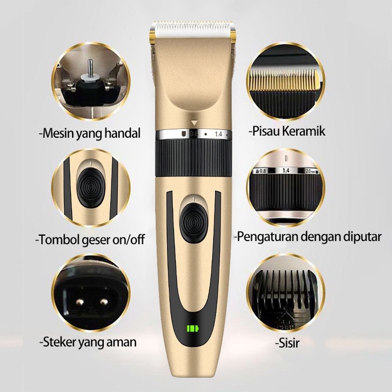 Jual MESH Alat Cukur Rambut Elektrik Hair Clipper Alat Potong Rambut ...