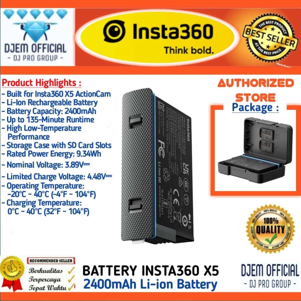 360 X5 batterijladerset, 2 stuks 2800 mAh reservebatterijen