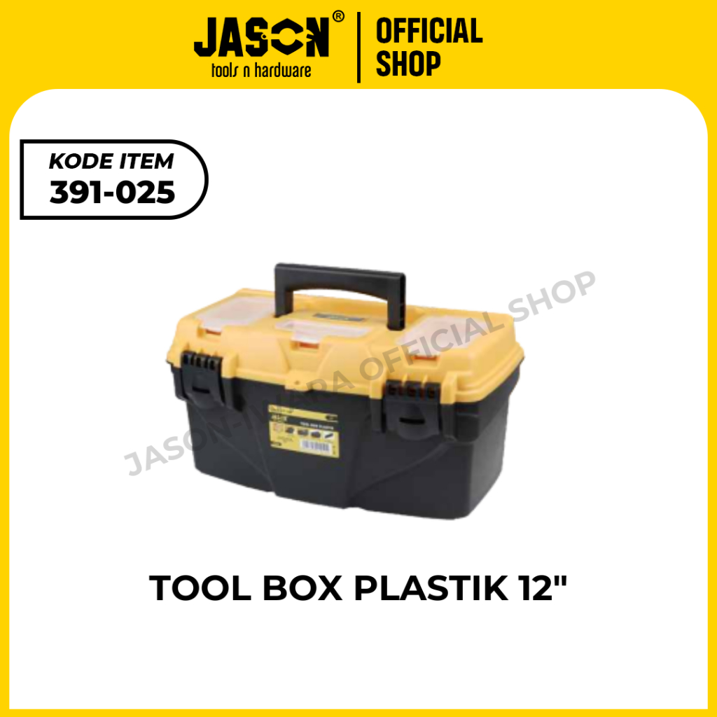 Jual Jason Tool Box Plastik kuat kokoh up to 40kg 12inch 15 inch 18 ...