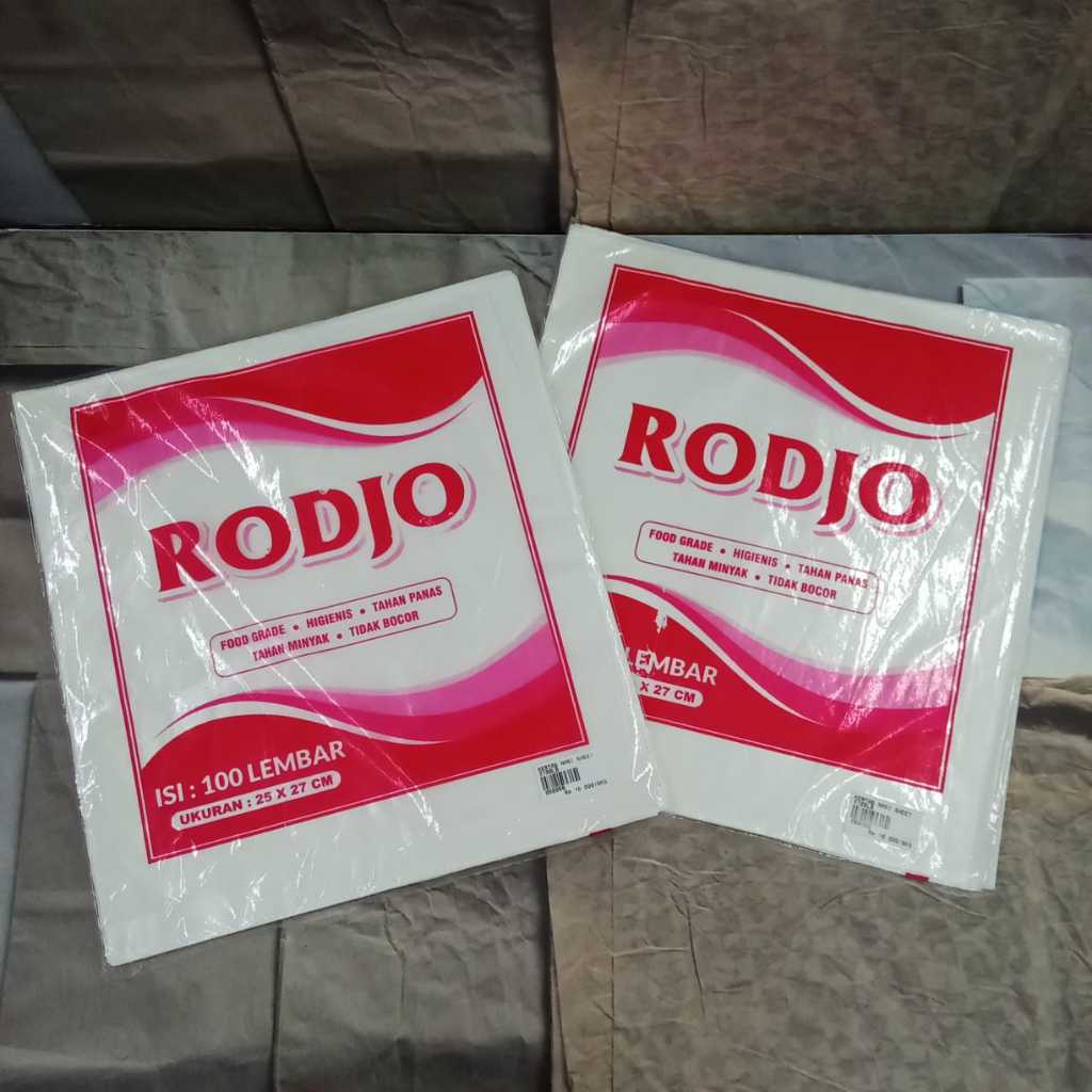 Jual KERTAS NASI PUTIH KFC / MEREK RODJO (100) | Shopee Indonesia