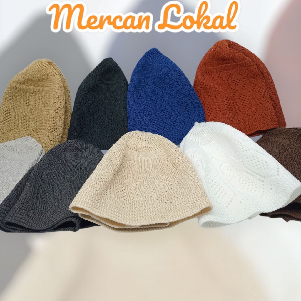 Peci Rajut Lokal Model Mercan Harga Murah Berkualitas