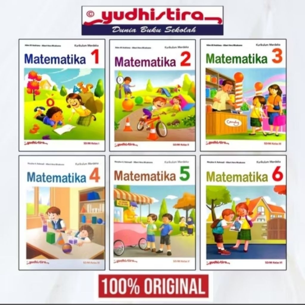 Jual buku matematika SD kelas 1 2 3 4 5 6 penerbit Yudhistira kurikulum ...