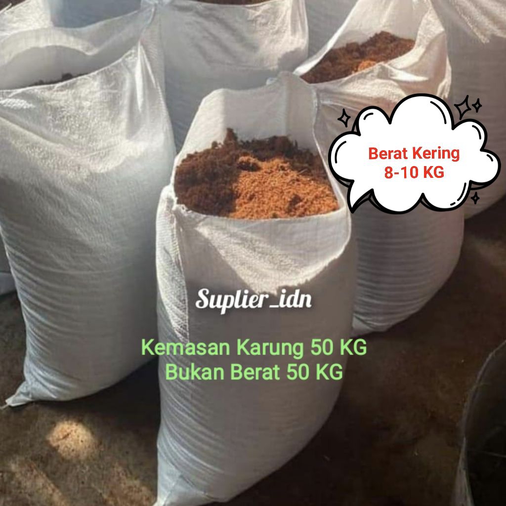 COCOPEAT Low EC Halus Kemasan Karung Uk 50 Kg