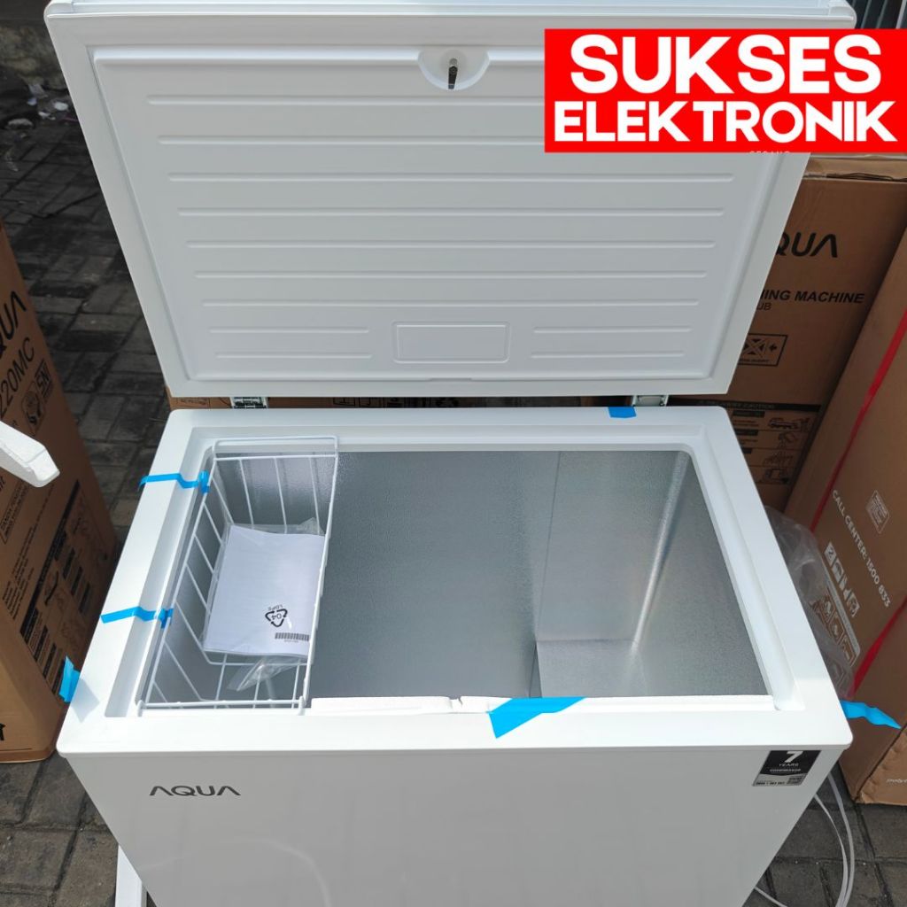 Jual FREEZER BOX AQUA 200 LITER 200 L AQF-220GC CHEST KOTAK PEMBEKU ...