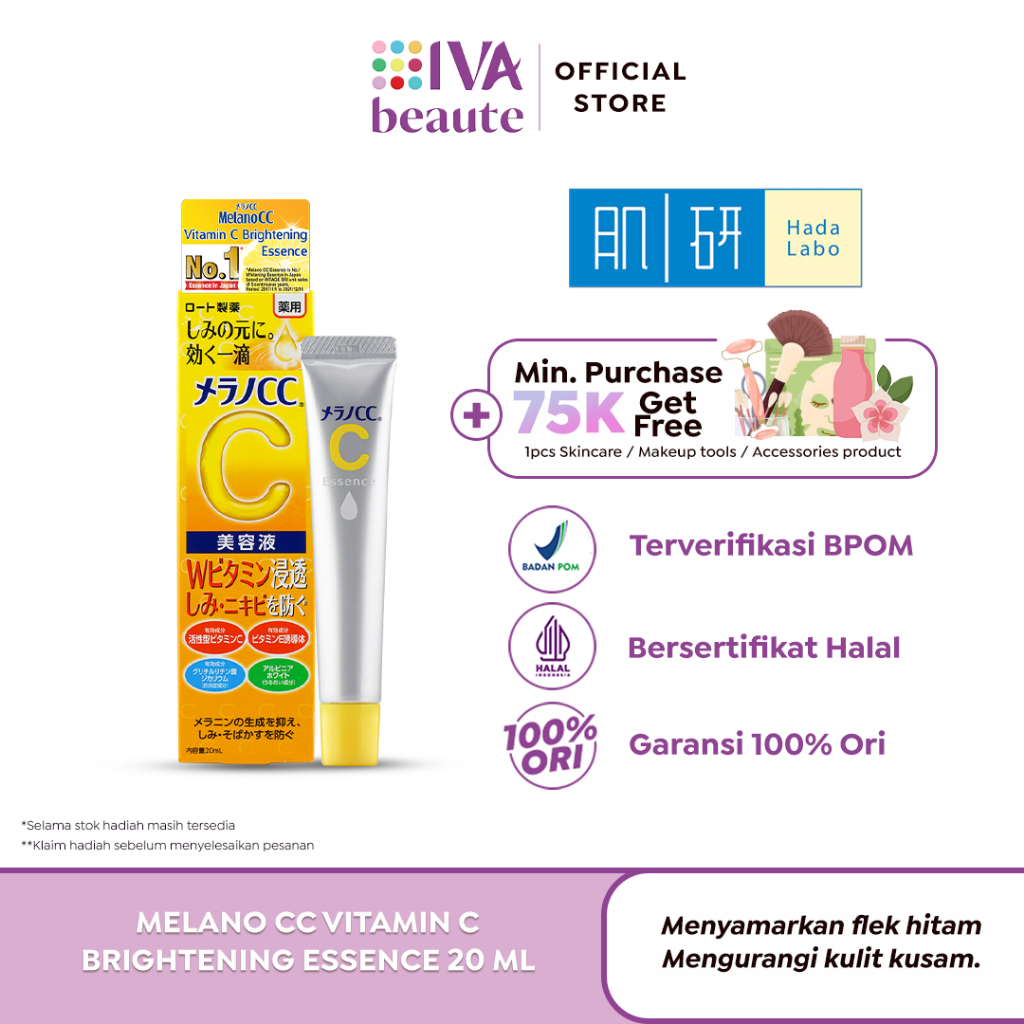 Jual Melano CC Vitamin C Brightening Essence 20 ml | Bekas Jerawat Flek