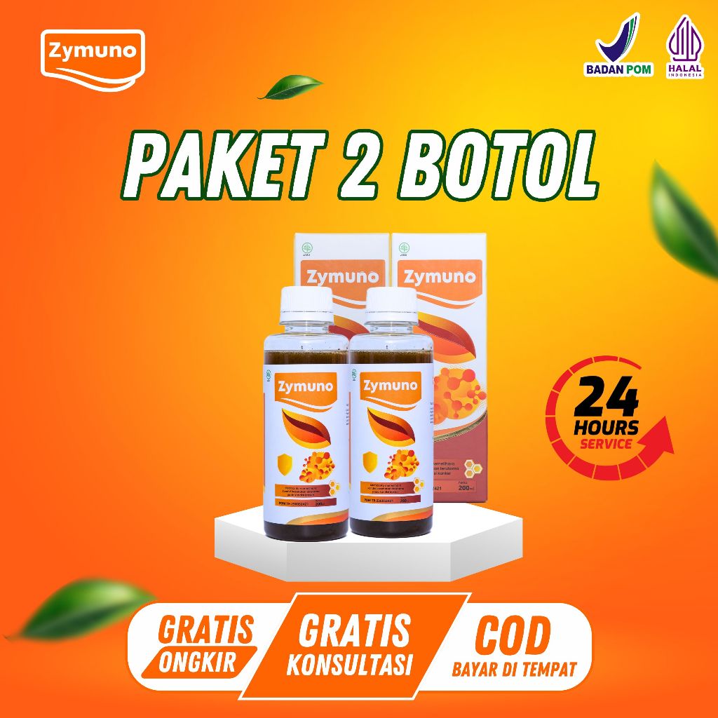 PAKET 2 BOX ZYMUNO MADU HERBAL Imunoterapi Penyembuhan Kanker Tumor  Benjolan & Masalah Kewanitaan