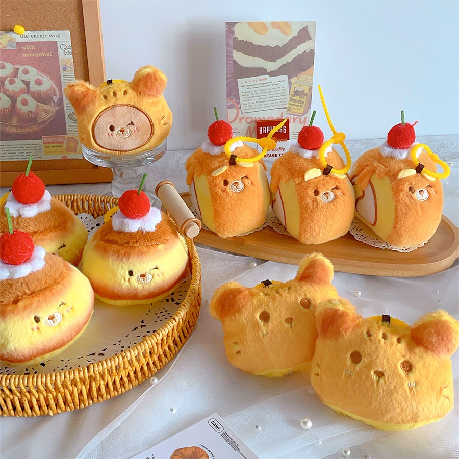 Jual Drozenb Gantungan Kunci Plush bentuk Cake Roti/Gantungan kunci ...
