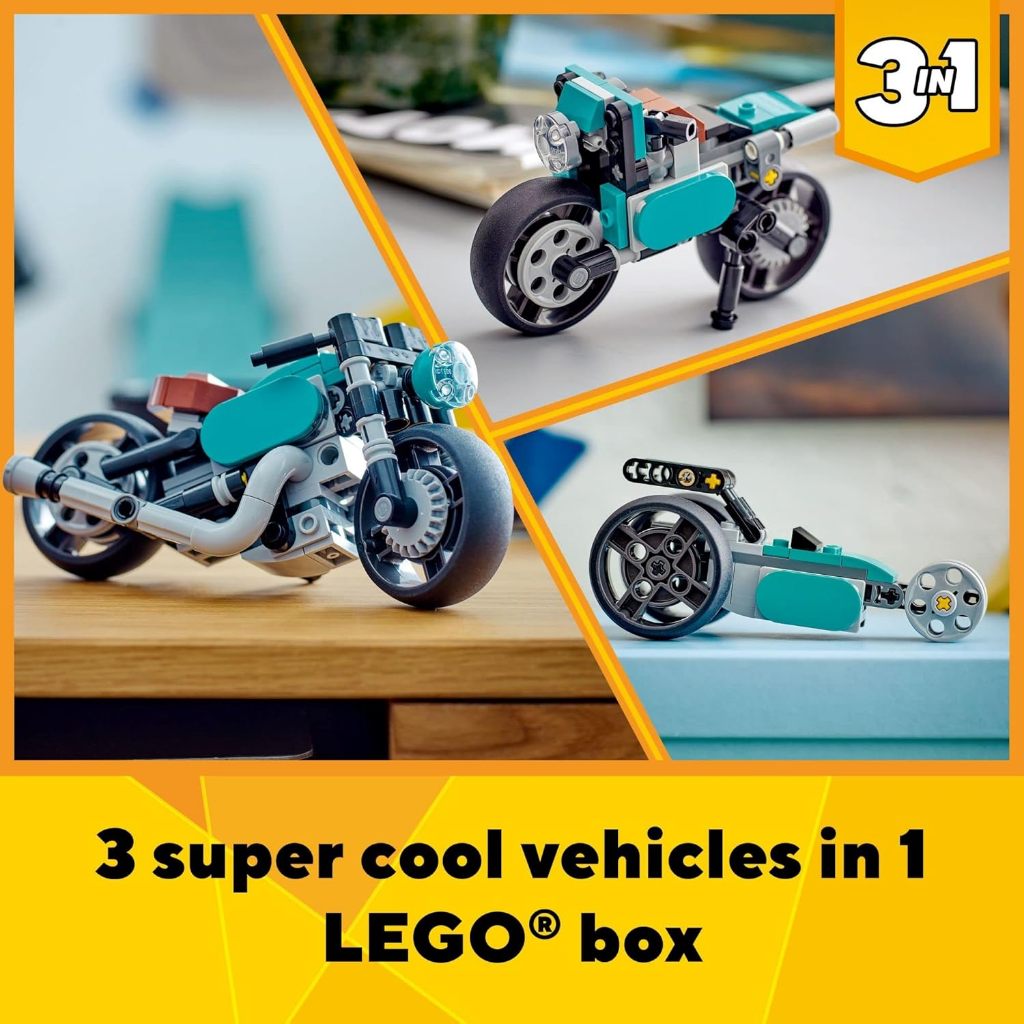 Jual Lego Creator 31135 Vintage Motorcycle 3 in 1 Bricks Balok Mainan ...