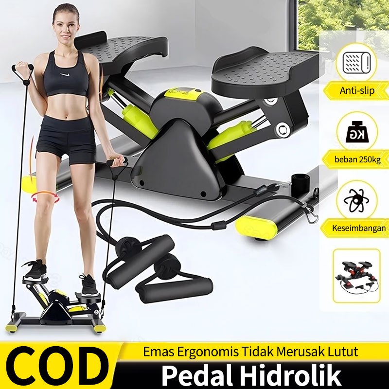 Side Stepper V-Shape Stepper Alat Olahraga Pembakar Lemak Fitness Rumahan