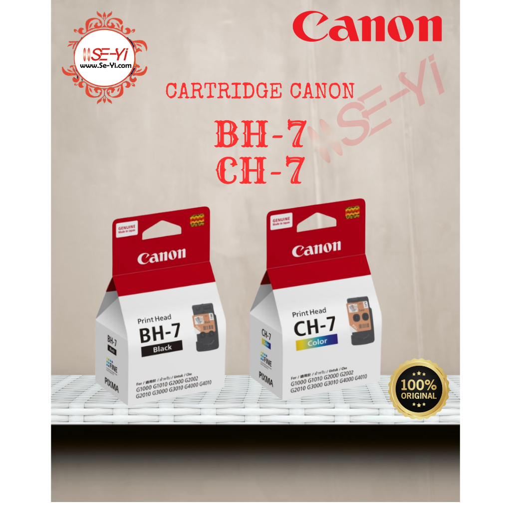 Jual Canon Print Head BH-7 Hitam & CH-7 Warna Pengganti CA91/CA92/ BH7 ...