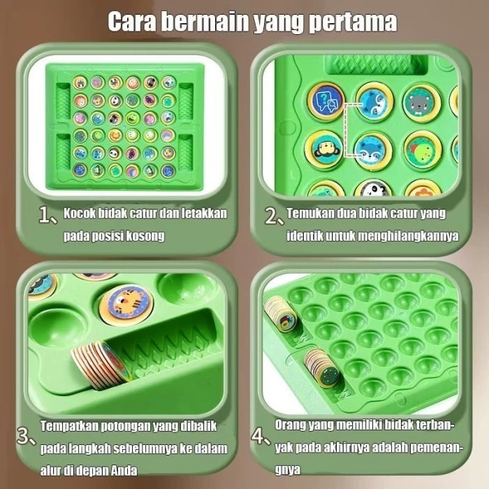 Jual Flip chess mainan memory game mainan puzzle mainan edukasi anak ...
