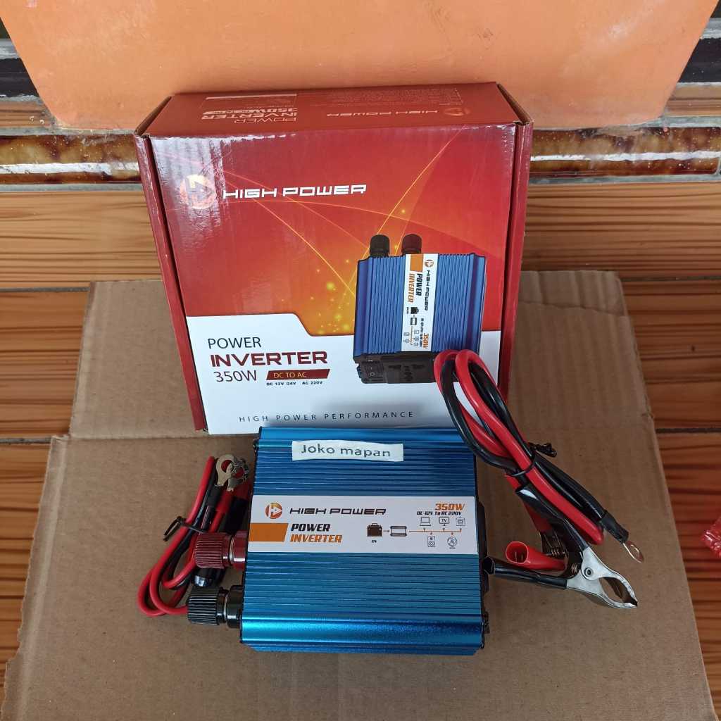 Jual POWER INVERTER 350 WATT DC TO AC 12VDC TO 220VAC | Shopee Indonesia